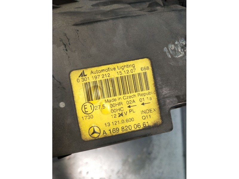 Recambio de faro derecho para mercedes-benz clase a (w169) a 180 cdi (169.007, 169.307) referencia OEM IAM 0301197212 A169820066