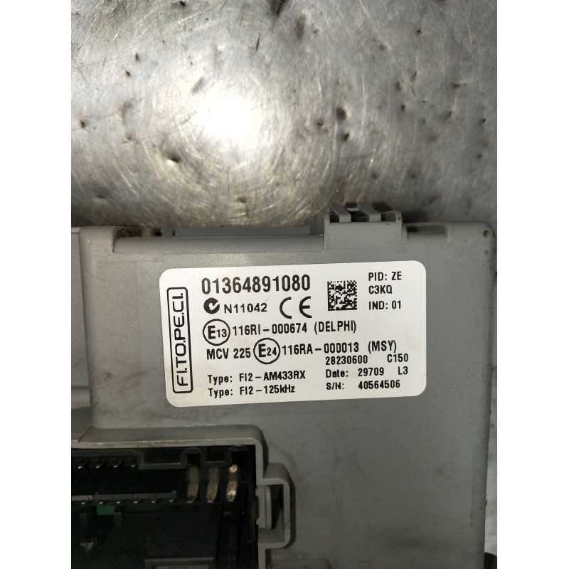 Recambio de caja reles / fusibles para fiat fiorino monospace (225_) 1.3 jtd multijet (225bxb1a, 225bxb11) referencia OEM IAM 01