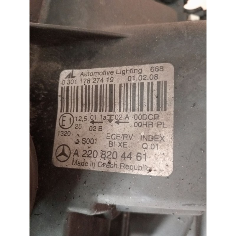 Recambio de faro derecho para mercedes-benz clase s (w220, v220) s 320 cdi (220.025, 220.125) referencia OEM IAM 130732908701 XE