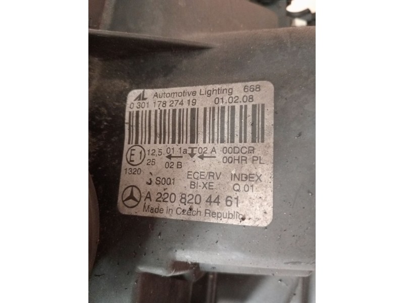 Recambio de faro derecho para mercedes-benz clase s (w220, v220) s 320 cdi (220.025, 220.125) referencia OEM IAM 130732908701 XE