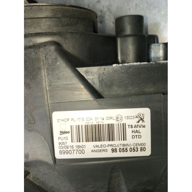 Recambio de faro derecho para peugeot 5008 (0u_, 0e_) 1.6 bluehdi 120 referencia OEM IAM 9805505380 89907700 2012