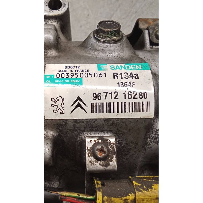 Recambio de compresor aire acondicionado para peugeot 207/207+ (wa_, wc_) 1.4 hdi referencia OEM IAM 9671216280 1364F 09