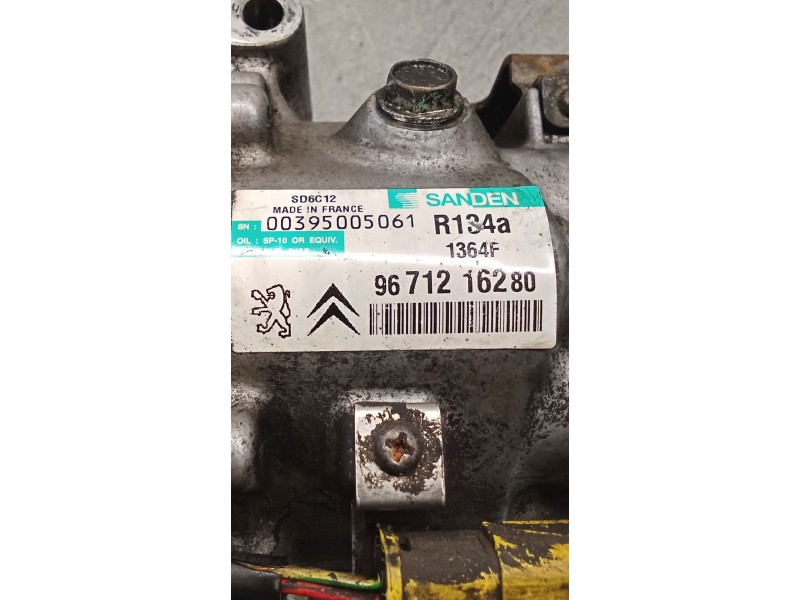 Recambio de compresor aire acondicionado para peugeot 207/207+ (wa_, wc_) 1.4 hdi referencia OEM IAM 9671216280 1364F 09