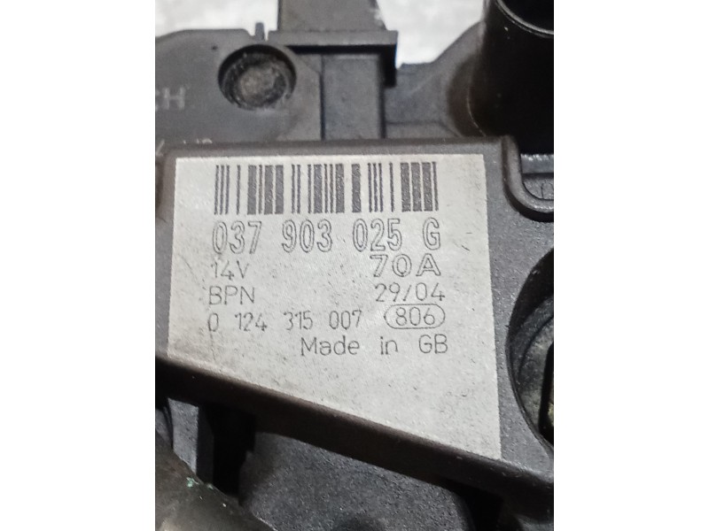 Recambio de alternador para seat ibiza iii (6l1) 1.4 16v referencia OEM IAM 037903025G 0124315007 70A