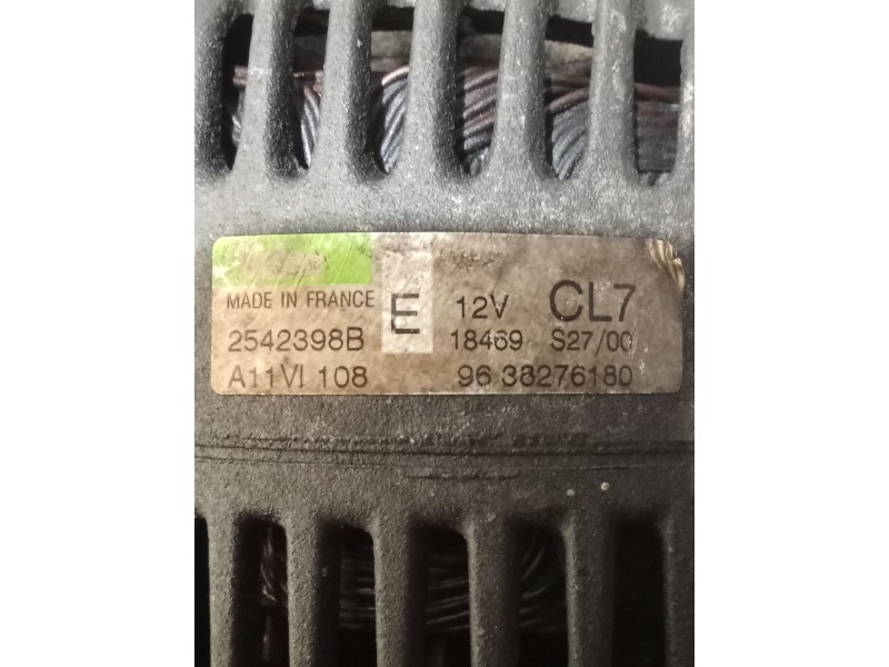 Recambio de alternador para peugeot 106 ii (1a_, 1c_) 1.1 i referencia OEM IAM 9638276180 2542398B 96