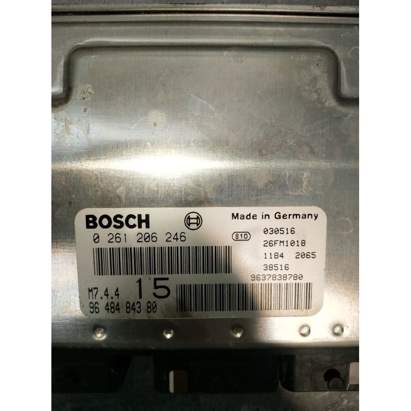 Recambio de centralita motor uce para peugeot 106 ii (1a_, 1c_) 1.1 i referencia OEM IAM 0261206246 9648484380 9637838780 1996