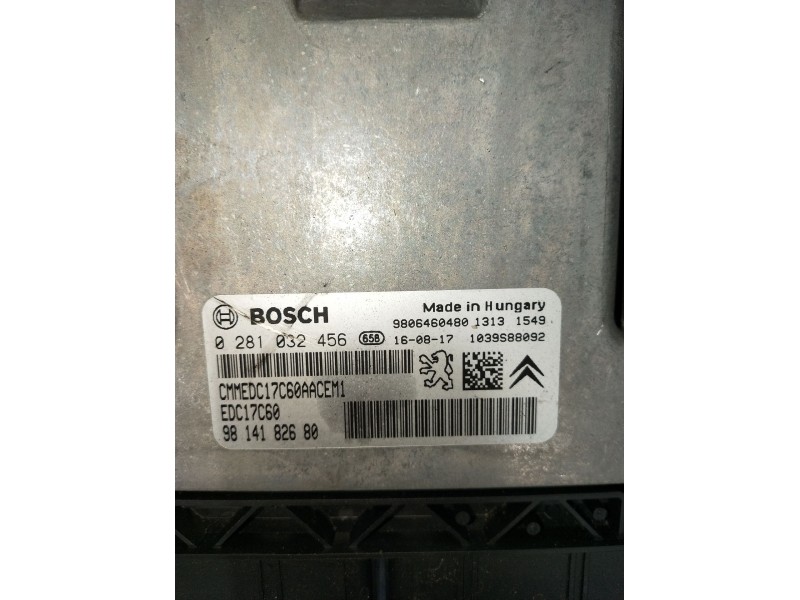 Recambio de centralita motor uce para peugeot 5008 (0u_, 0e_) 1.6 bluehdi 120 referencia OEM IAM 0281032456 9814182680 1039S8809