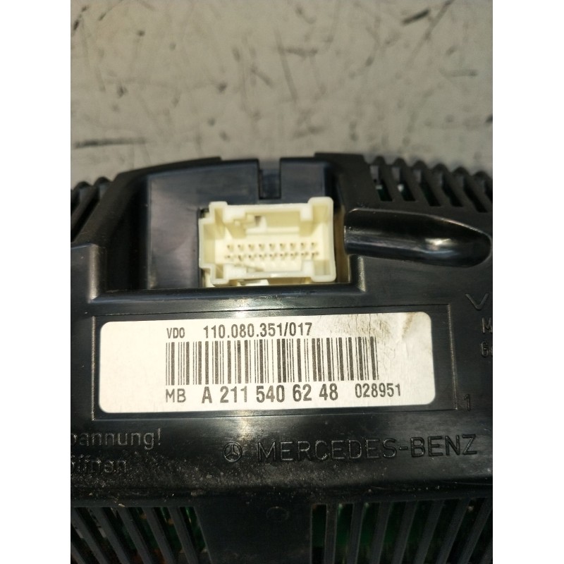 Recambio de cuadro instrumentos para mercedes-benz clase e (w211) e 220 cdi (211.008) referencia OEM IAM A2115406248 11008035101