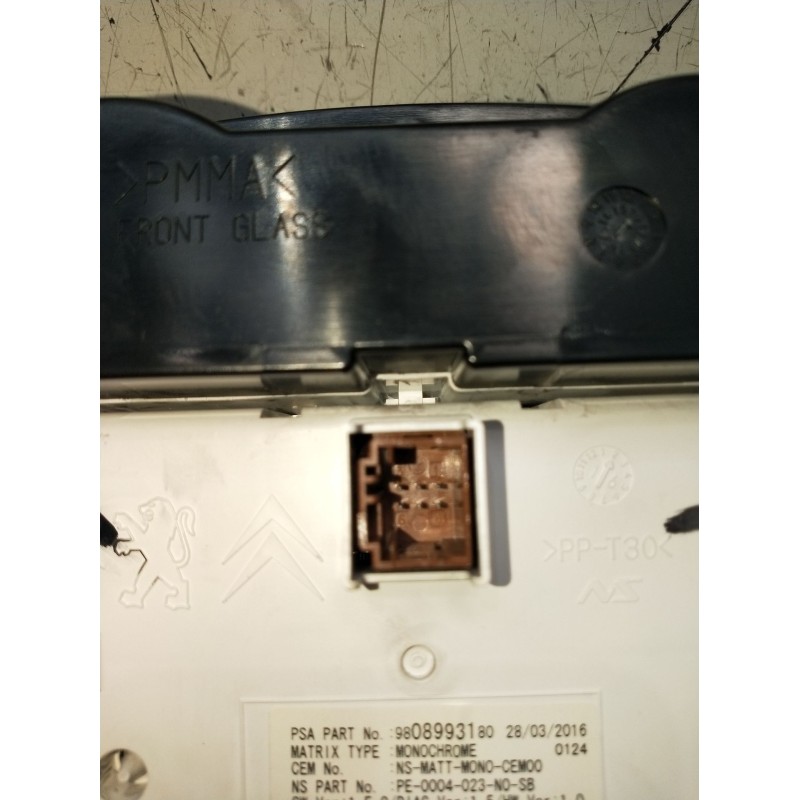 Recambio de cuadro instrumentos para peugeot 5008 (0u_, 0e_) 1.6 bluehdi 120 referencia OEM IAM 9810477380 69789480U 2012