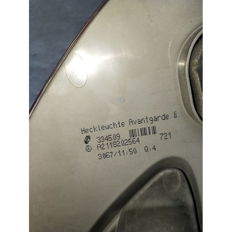 Recambio de piloto trasero izquierdo para mercedes-benz clase e (w211) e 220 cdi (211.008) referencia OEM IAM A2118202564 334509