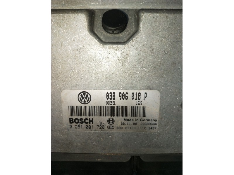 Recambio de centralita motor uce para volkswagen passat b3/b4 (3a2, 35i) 1.9 tdi referencia OEM IAM 0281001720 038906018 28SA366