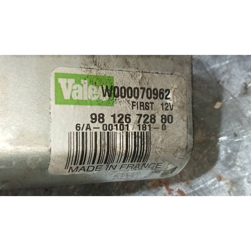 Recambio de motor limpia trasero para peugeot expert combi 2.0 blue-hdi fap referencia OEM IAM W000070962 9812672880 