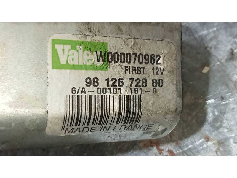 Recambio de motor limpia trasero para peugeot expert combi 2.0 blue-hdi fap referencia OEM IAM W000070962 9812672880 