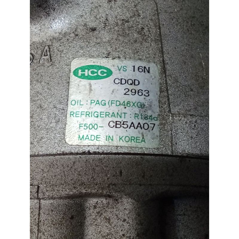 Recambio de compresor aire acondicionado para hyundai accent iii (mc) 1.4 gl referencia OEM IAM F500CB5AA07  