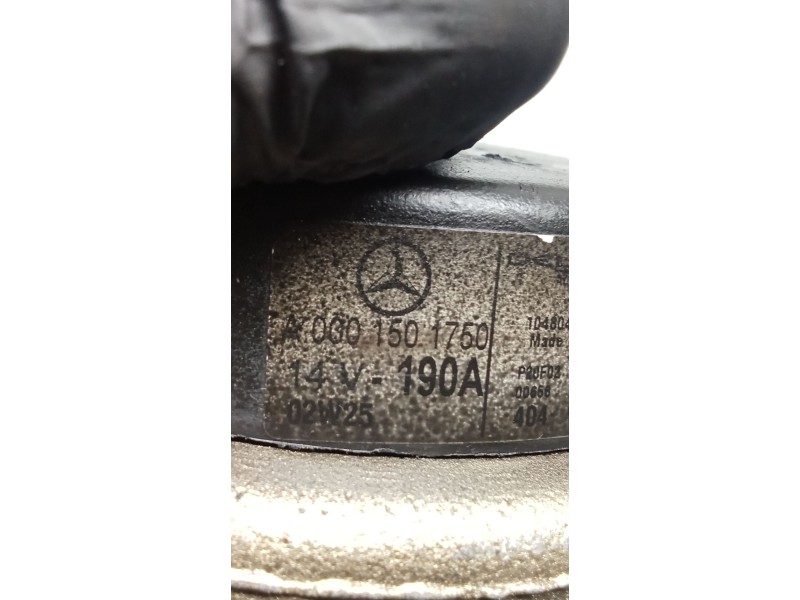 Recambio de alternador para mercedes-benz clase c (w203) c 270 cdi (203.016) referencia OEM IAM A0001501750 190A 00