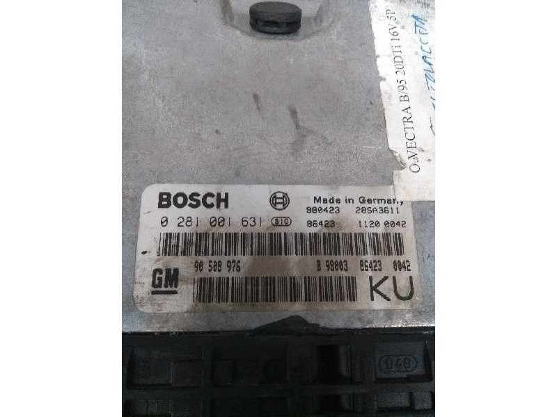Recambio de centralita motor uce para opel vectra b berlina referencia OEM IAM 0281001631 90508976 KU