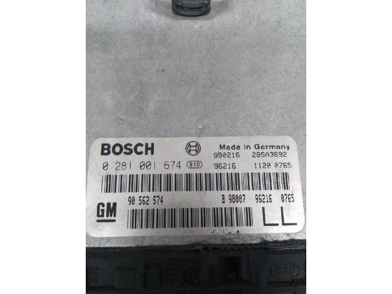 Recambio de centralita motor uce para opel astra g berlina referencia OEM IAM 0281001674 90562574 LL