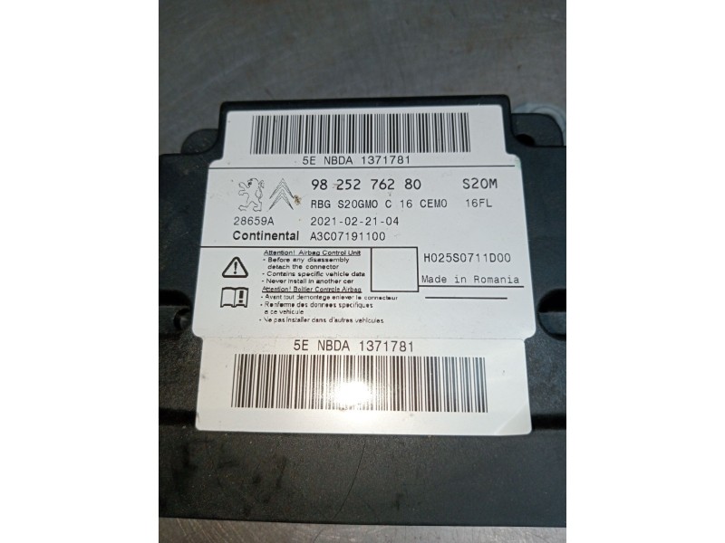 Recambio de kit airbag para opel crossland x / crossland (p17, p2qo) 1.2 (75) referencia OEM IAM   