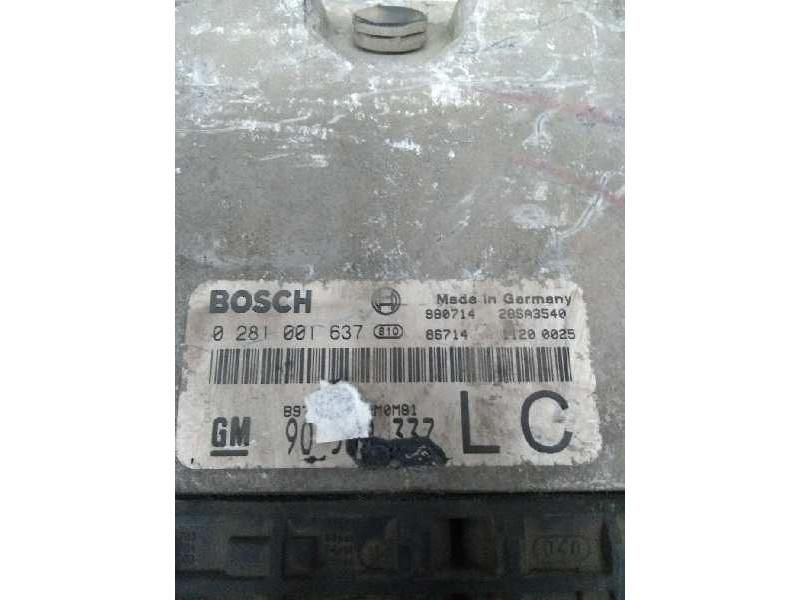 Recambio de centralita motor uce para opel sintra 2.2 16v dti referencia OEM IAM 0281001637 90569337 LC