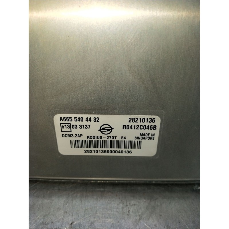 Recambio de centralita motor uce para ssangyong rodius i 2.7 xdi referencia OEM IAM A6655404432 28210136 R0412C046B 2005