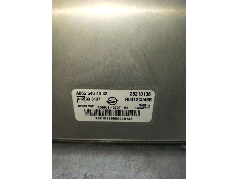Recambio de centralita motor uce para ssangyong rodius i 2.7 xdi referencia OEM IAM A6655404432 28210136 R0412C046B 2005
