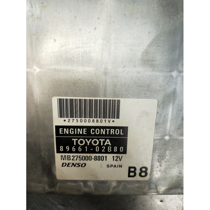 Recambio de centralita motor uce para toyota corolla (_e12_) 1.6 vvt-i (zze121_) referencia OEM IAM 8966102B80 MB2750008801 2004