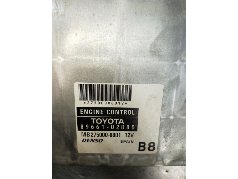 Recambio de centralita motor uce para toyota corolla (_e12_) 1.6 vvt-i (zze121_) referencia OEM IAM 8966102B80 MB2750008801 2004