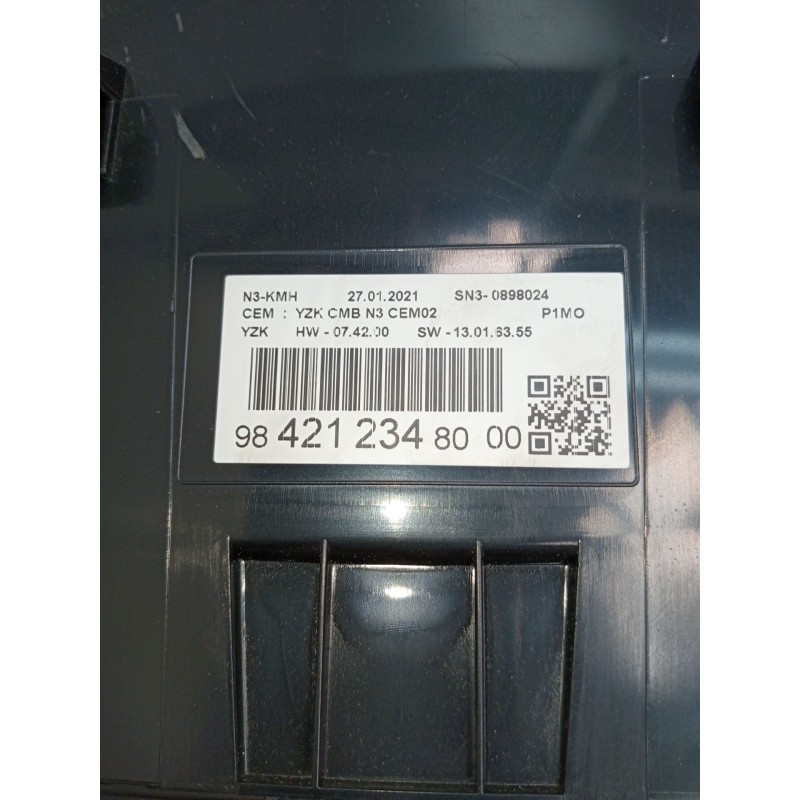 Recambio de cuadro instrumentos para opel crossland x / crossland (p17, p2qo) 1.2 (75) referencia OEM IAM 9842123480 SN30898024 