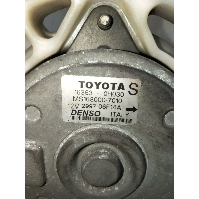 Recambio de electroventilador para toyota corolla (_e12_) 1.6 vvt-i (zze121_) referencia OEM IAM 163630H030  2004
