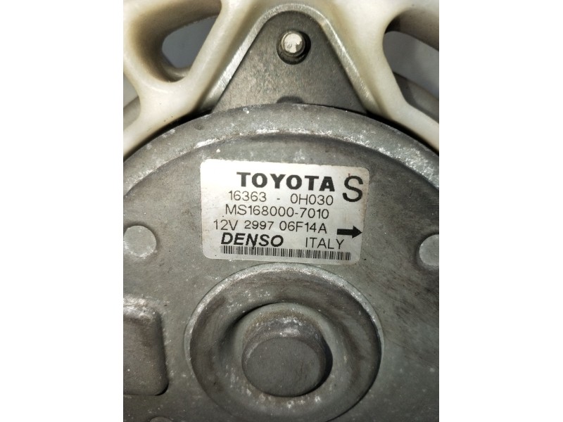 Recambio de electroventilador para toyota corolla (_e12_) 1.6 vvt-i (zze121_) referencia OEM IAM 163630H030  2004