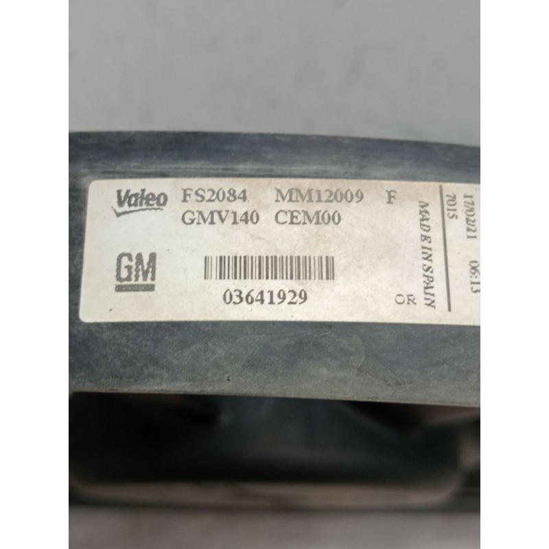 Recambio de electroventilador para opel crossland x / crossland (p17, p2qo) 1.2 (75) referencia OEM IAM 03641929 FS2084 MM12009 