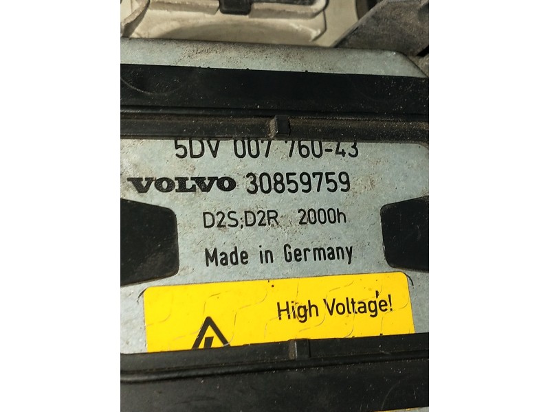 Recambio de faro derecho para volvo s40 i (644) 1.9 di referencia OEM IAM 30859759 5DV00776043 XENON 