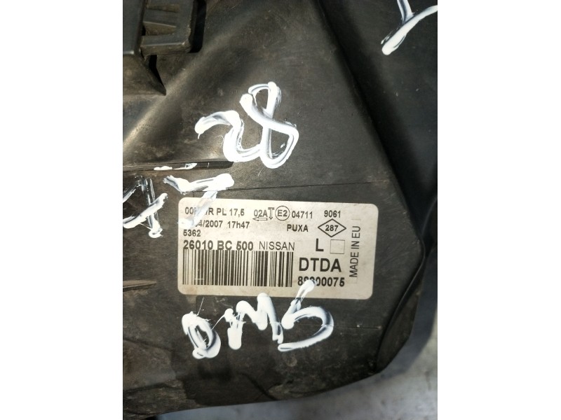 Recambio de faro derecho para nissan micra iii (k12) 1.2 16v referencia OEM IAM 26010BC500 89900075 VER FOTOS