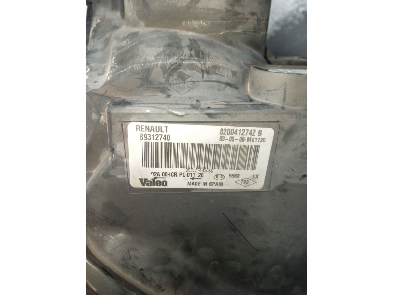 Recambio de faro derecho para renault megane ii (bm0/1_, cm0/1_) 1.5 dci (bm1e, cm1e) referencia OEM IAM 8200412742B 89312740 LU