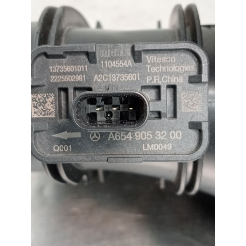 Recambio de caudalimetro para mercedes-benz clase c (w206) c 200 d (206.003) referencia OEM IAM A6549053200 A2C13735601 13735601