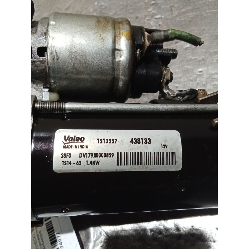 Recambio de motor arranque para peugeot partner furgoneta/monovolumen 1.6 hdi / bluehdi 75 referencia OEM IAM 438133 1213257 12