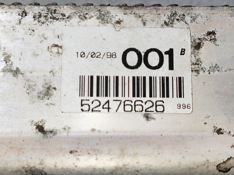 Recambio de intercooler para opel sintra 2.2 16v dti referencia OEM IAM 52476629 52476626 