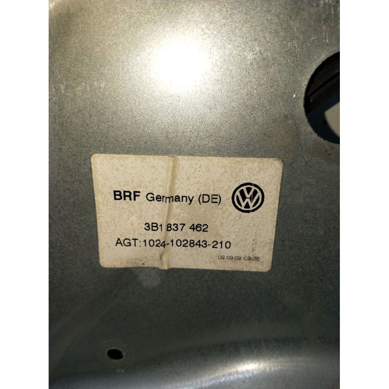 Recambio de elevalunas delantero derecho para volkswagen passat b3/b4 (3a2, 35i) 1.9 tdi referencia OEM IAM 3B1837462 4P 1997