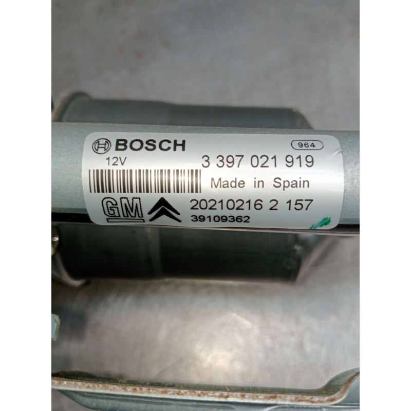 Recambio de motor limpia delantero para opel crossland x / crossland (p17, p2qo) 1.2 (75) referencia OEM IAM 3397021919 20210216