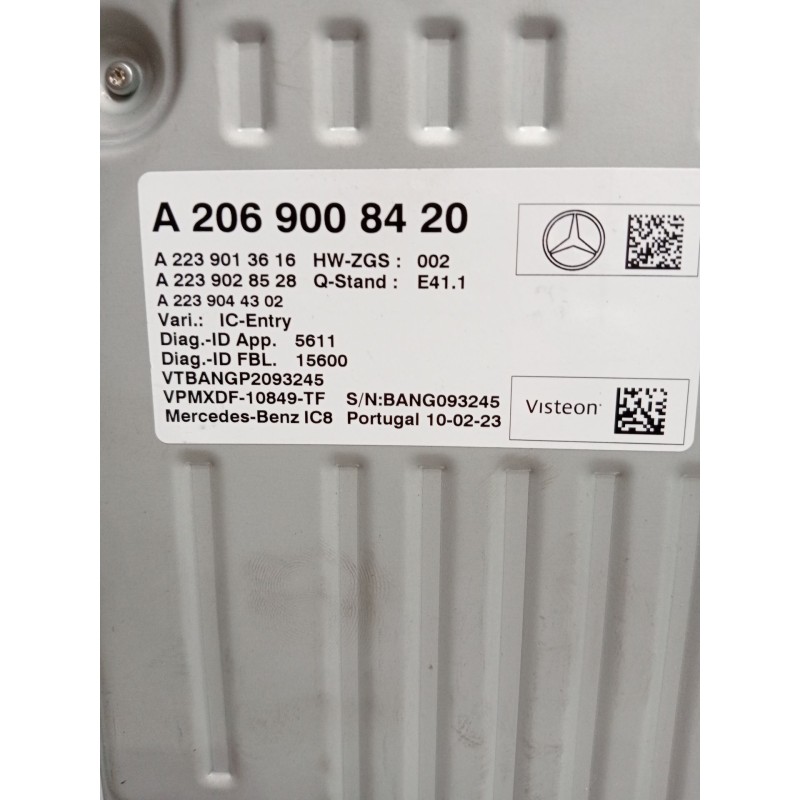 Recambio de modulo electronico para mercedes-benz clase c (w206) c 200 d (206.003) referencia OEM IAM A2069008420 A2239013616 A2