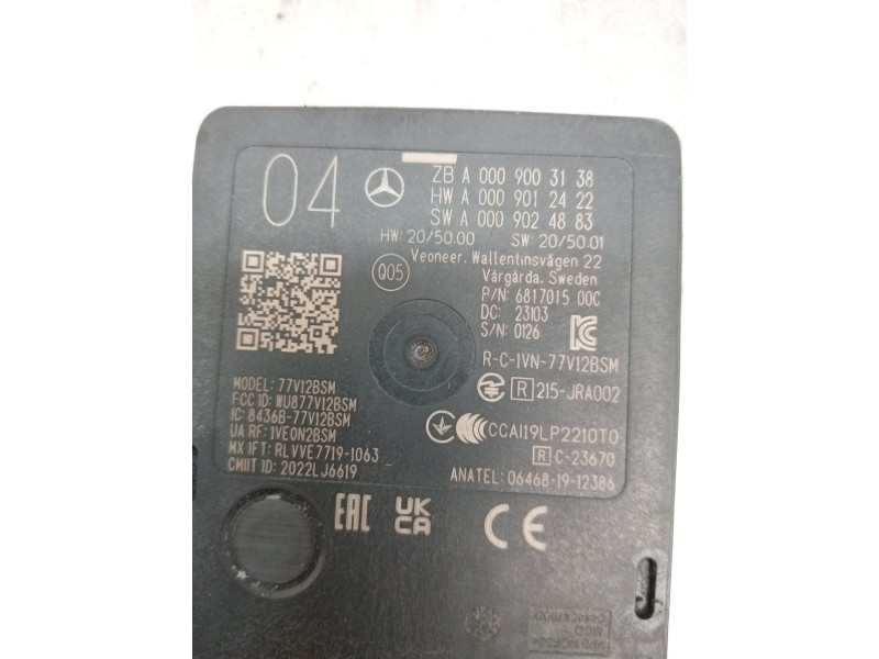 Recambio de modulo electronico para mercedes-benz clase c (w206) c 200 d (206.003) referencia OEM IAM A0009003138 A0009012422. A