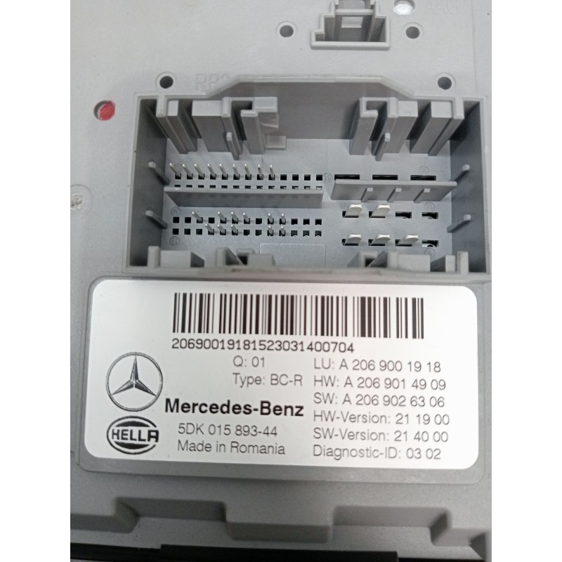 Recambio de modulo electronico para mercedes-benz clase c (w206) c 200 d (206.003) referencia OEM IAM A2069001918 A2069014909 A2