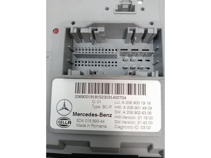 Recambio de modulo electronico para mercedes-benz clase c (w206) c 200 d (206.003) referencia OEM IAM A2069001918 A2069014909 A2