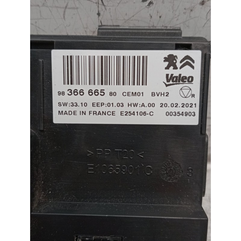 Recambio de modulo electronico para opel crossland x / crossland (p17, p2qo) 1.2 (75) referencia OEM IAM 9836666580 E1065901C 00