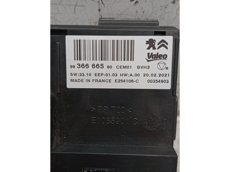 Recambio de modulo electronico para opel crossland x / crossland (p17, p2qo) 1.2 (75) referencia OEM IAM 9836666580 E1065901C 00