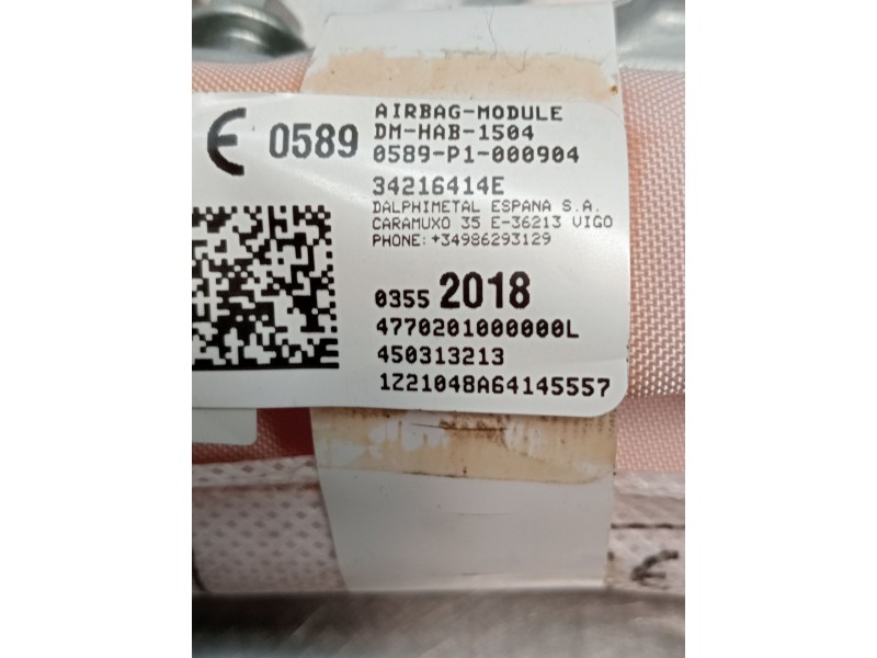 Recambio de airbag cortina delantero izquierdo para opel crossland x / crossland (p17, p2qo) 1.2 (75) referencia OEM IAM 3425273