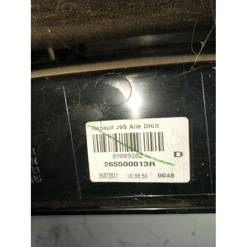 Recambio de piloto trasero derecho para renault scénic iii (jz0/1_) 1.5 dci referencia OEM IAM 265500013R  2009