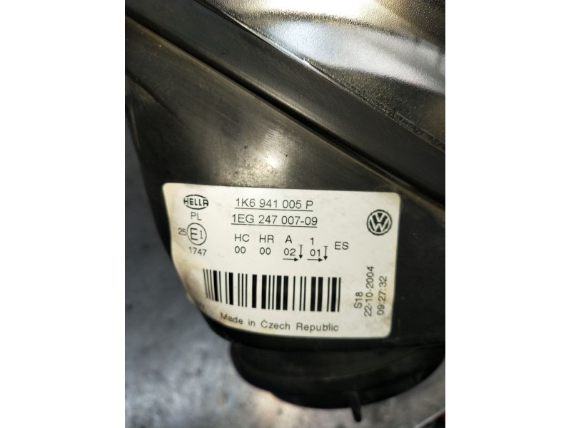 Recambio de faro izquierdo para volkswagen golf v (1k1) 1.9 tdi referencia OEM IAM 1K6941005P FARO PARA PULIR 2003