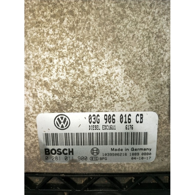 Recambio de centralita motor uce para volkswagen golf v (1k1) 1.9 tdi referencia OEM IAM 0281011900 03G906016CB 1039S06216 2003
