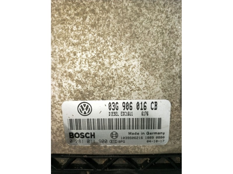 Recambio de centralita motor uce para volkswagen golf v (1k1) 1.9 tdi referencia OEM IAM 0281011900 03G906016CB 1039S06216 2003